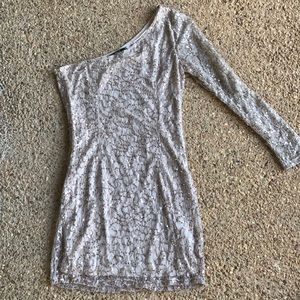 Gold sequin cocktail dress